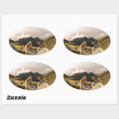 De reis ovale sticker (Vel)