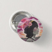 De reis ronde button 3,2 cm (Voorkant /achterkant)