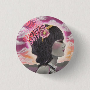 De reis ronde button 3,2 cm