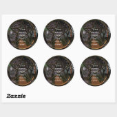 De reis ronde sticker (Vel)