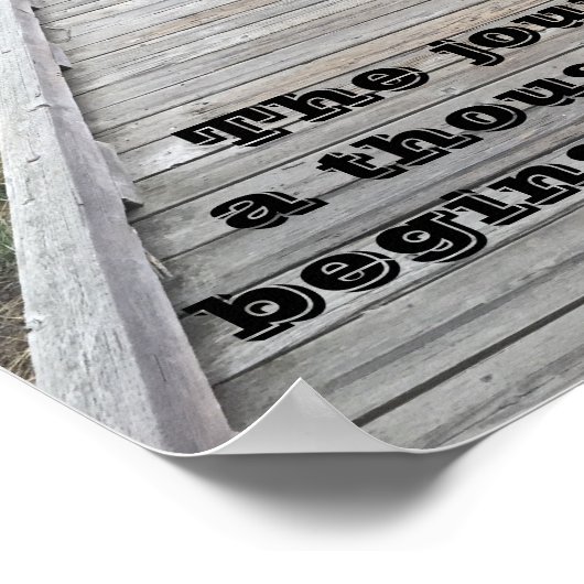 De reis van 1.000 km... poster (Hoek)