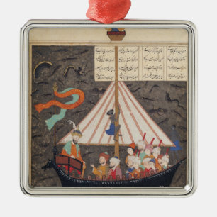 De reis van Alexander de Grote Metalen Ornament