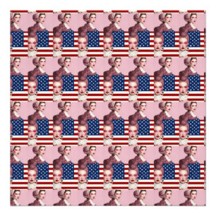 De reis van de Amerikaanse vlag: een visueel verha Foto Afdruk