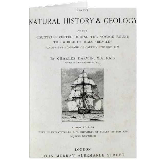 De reis van de beagle (Voorkant)