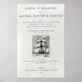 De reis van de beagle poster (Voorkant)