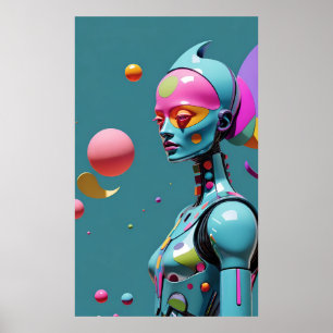 De reis van de geest in een flikkering van fluores poster