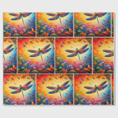 De reis van de libel cadeaupapier (Vlak)