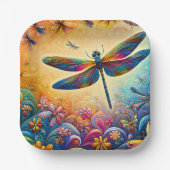 De reis van de libel papieren bordje (Voorkant)