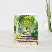 De reis van het Leven begint met één stapje Afstud Kaart (Voorkant)