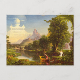 De reis van het leven, jeugd door Thomas Cole Briefkaart