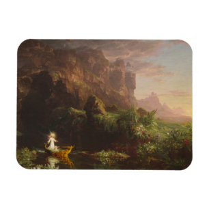 De reis van het leven: Kinderkap, 1842 (olie op do Magneet
