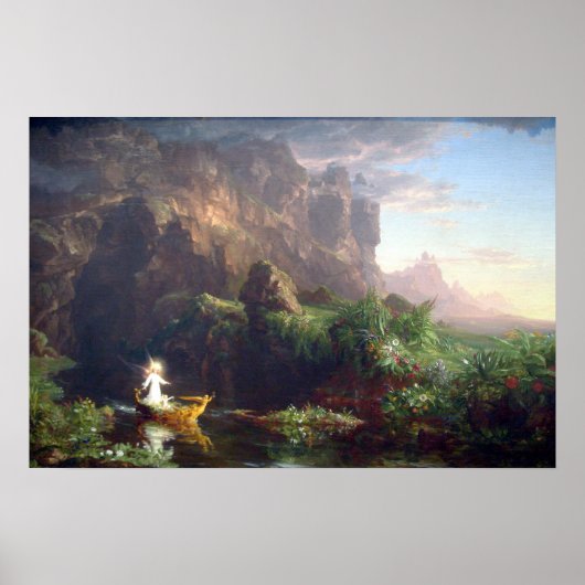 De reis van het leven - Kindertijd door Thomas Col Poster (Voorkant)