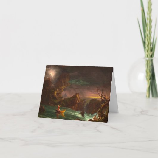 De reis van het leven, mannelijkheid door Thomas C Bedankkaart (Voorkant)