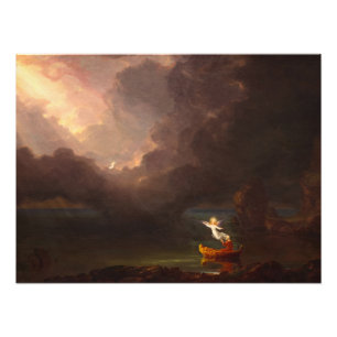 De reis van het leven, ouderdom door Thomas Cole Foto Afdruk