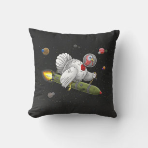 De reis van Rocket Turkey door de ruimte Kussen