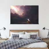 De reis van Thomas Cole naar het oude leven Canvas Afdruk (Insitu (Slaapkamer))