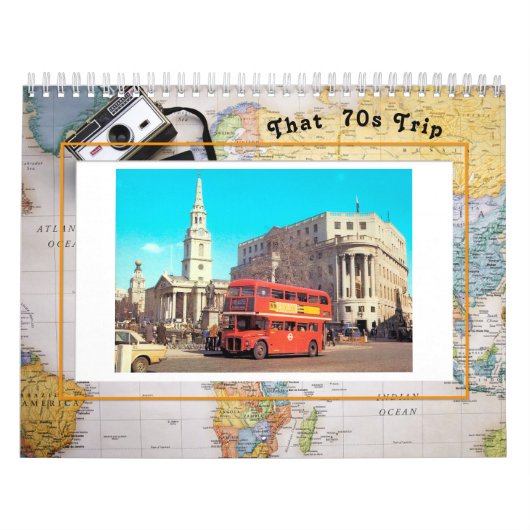 De reiskalender van 70 jaar kalender (Hoes)