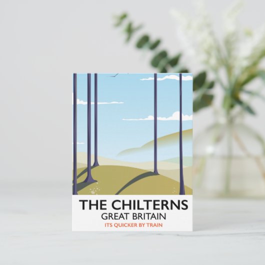 De reisposter Chilns - Groot-Brittannië Briefkaart (Staand voorkant)