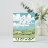 de reisposter isle of wight . briefkaart (Staand voorkant)