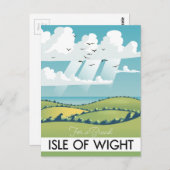 de reisposter isle of wight . briefkaart (Voorkant / Achterkant)