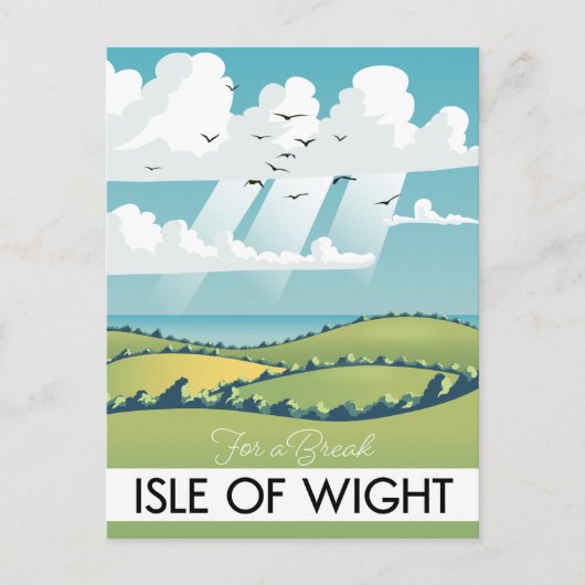 de reisposter isle of wight . briefkaart (Voorkant)