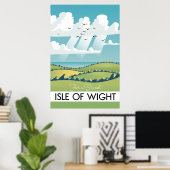 de reisposter isle of wight . poster (Thuiskantoor)