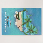 De reisposter South Africa Map Illustration. Legpuzzel (Horizontaal)