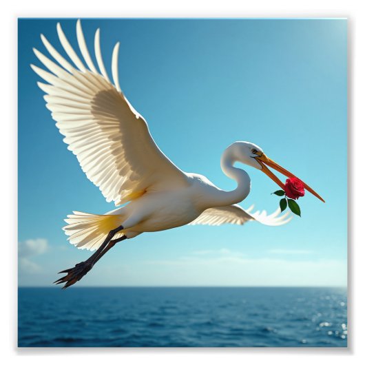 De reizende vogel foto afdruk (Voorkant)