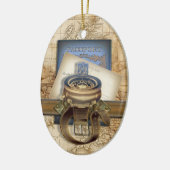 De reiziger keramisch ornament (Links)