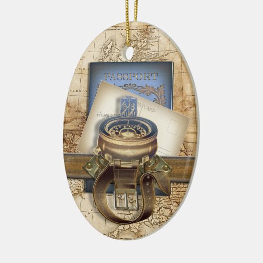 De reiziger keramisch ornament (Links)