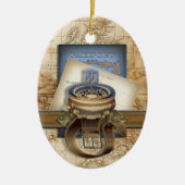 De reiziger keramisch ornament (Voorkant)