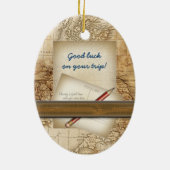 De reiziger keramisch ornament (Achterkant)