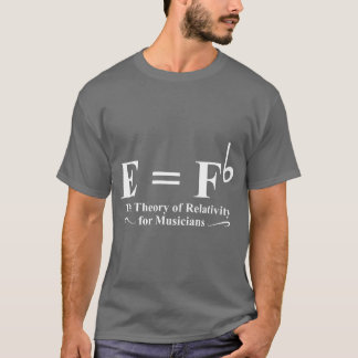 De relativiteitstheorie voor muzikanten Muziekvrie T-shirt