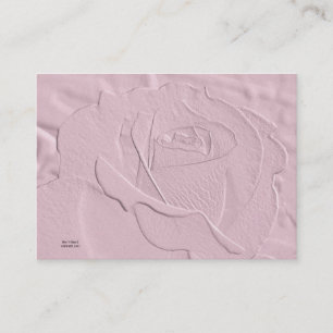 De relief doucement carte de visite de rose de