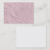 De relief doucement carte de visite de rose de (Devant / Derrière)