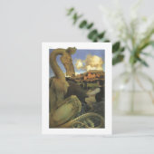 De Reluctant Dragon, Maxfield Parrish Fine Briefkaart (Staand voorkant)