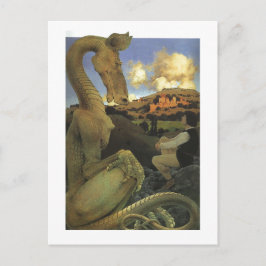 De Reluctant Dragon, Maxfield Parrish Fine Briefkaart