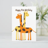 De Remerciements 1ère carte d'anniversaire (Debout devant)