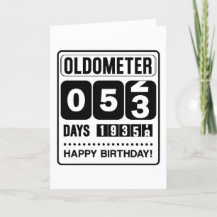 De Remerciements 53e Anniversaire Carte Oldometer