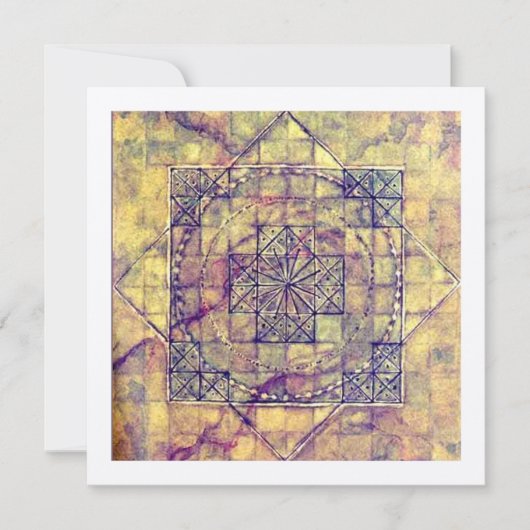 De Remerciements Ancien Nazca Mandala, Pérou. Carte (Devant)