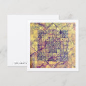 De Remerciements Ancien Nazca Mandala, Pérou. Carte (Devant / Derrière)