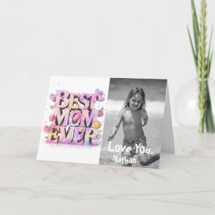 De Remerciements *~* AP72 Photo Emoji Carte Whimsical Mother's Day 