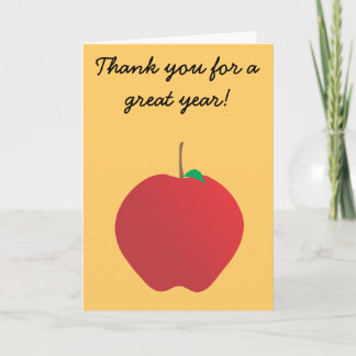 De Remerciements Apple, Thank you for a great year ! Carte