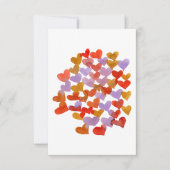 De Remerciements Aquarelle fondre les coeurs Carte Saint-Valentin (Devant)