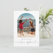 De Remerciements Arch frame sera-tu mon matron carte d'honneur (Debout devant)