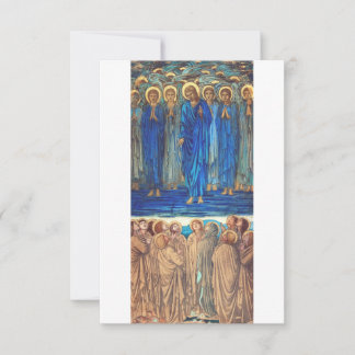 De Remerciements Ascension du Christ Burne-Jones Carte Sainte