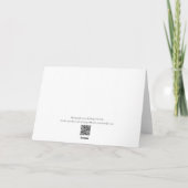 De Remerciements Asters dans la carte blanche pleine floraison (Dos)