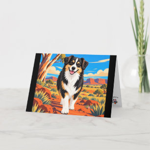 De Remerciements Australian Shepherd SAVOURER LE VOYAGE Carte d'a
