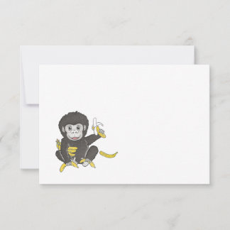 De Remerciements Baby Gorilla Toute Occasion Appartement Note Carte