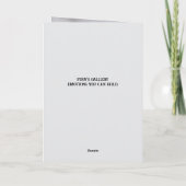 DE REMERCIEMENTS BATTU DANG CARTE D'ANNIVERSAIRE (Dos)